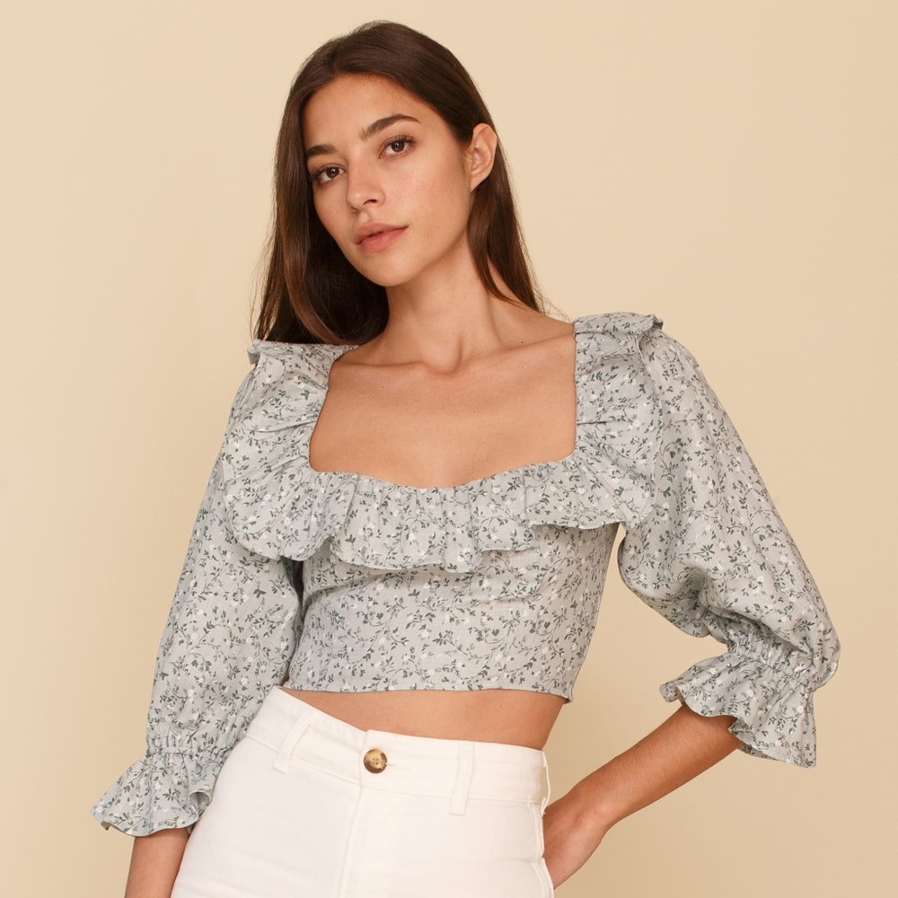 NWT Reformation Edgewater Top - floral